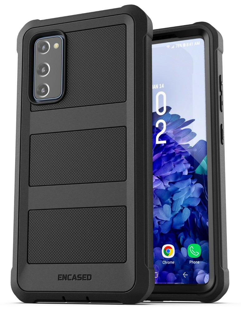 For Samsung Galaxy S20 FE Case, Protective Full Body Phone Cover - Black