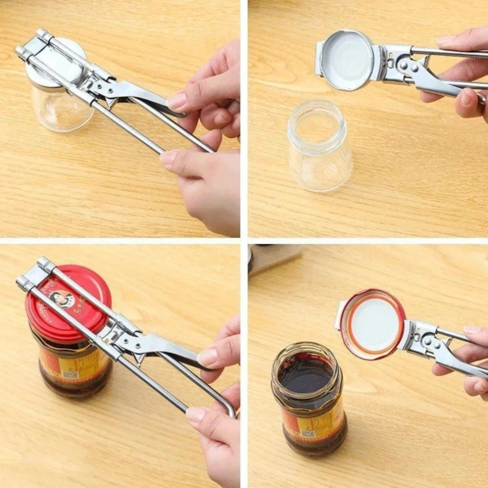 Adjustable Multi-function Bottle Opener Stainless Steel Lids Off Jar Opener Labo
