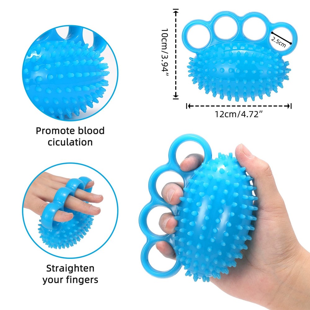 Hand Exercise Ball Finger Therapy Ball - Grip Strengthening Improve