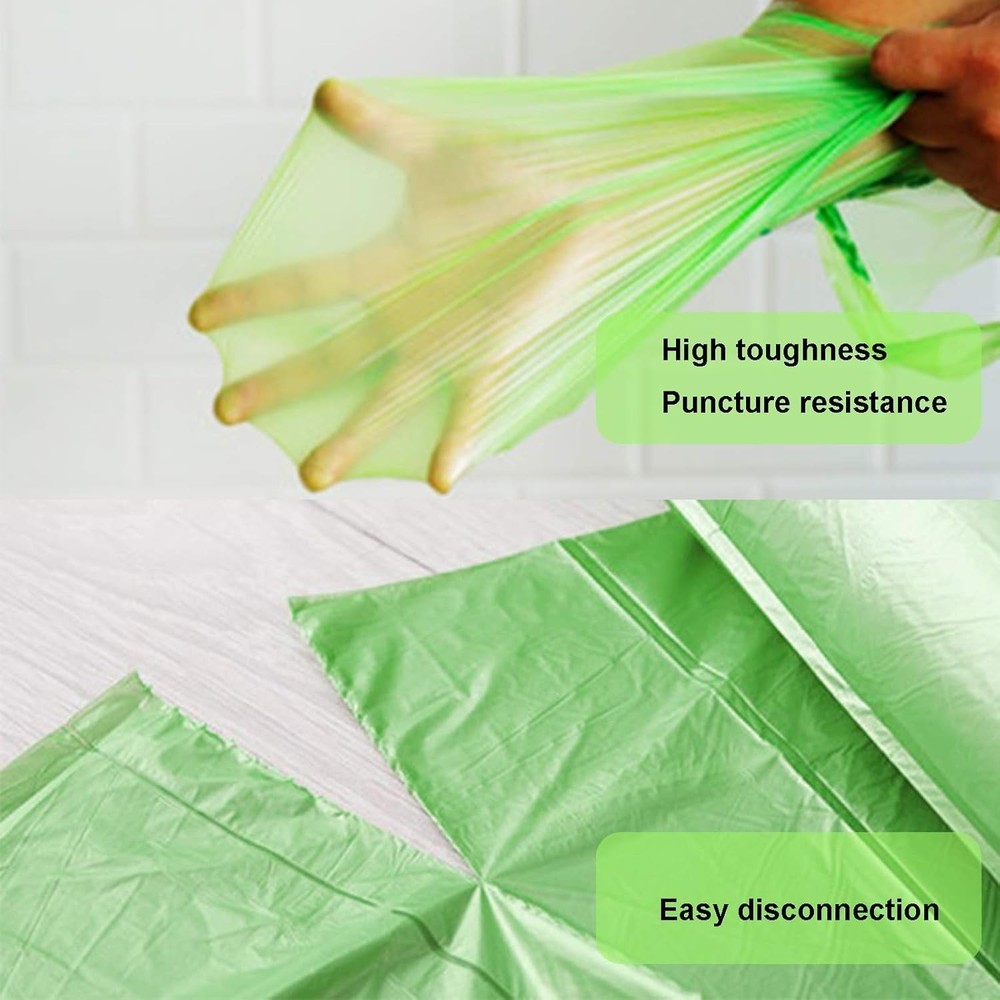 1.2 Gallon Biodegradable Trash Bags, 80 Count, Compostable Garbage Bags, 1.5 ...