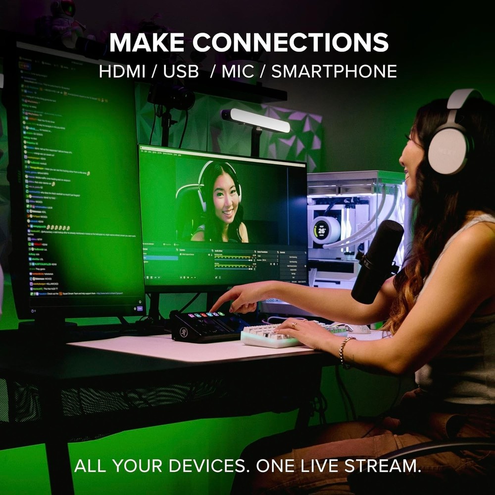 Mackie Mainstream Streaming Capture Interface: Slim Computer Accessories NEW !!!