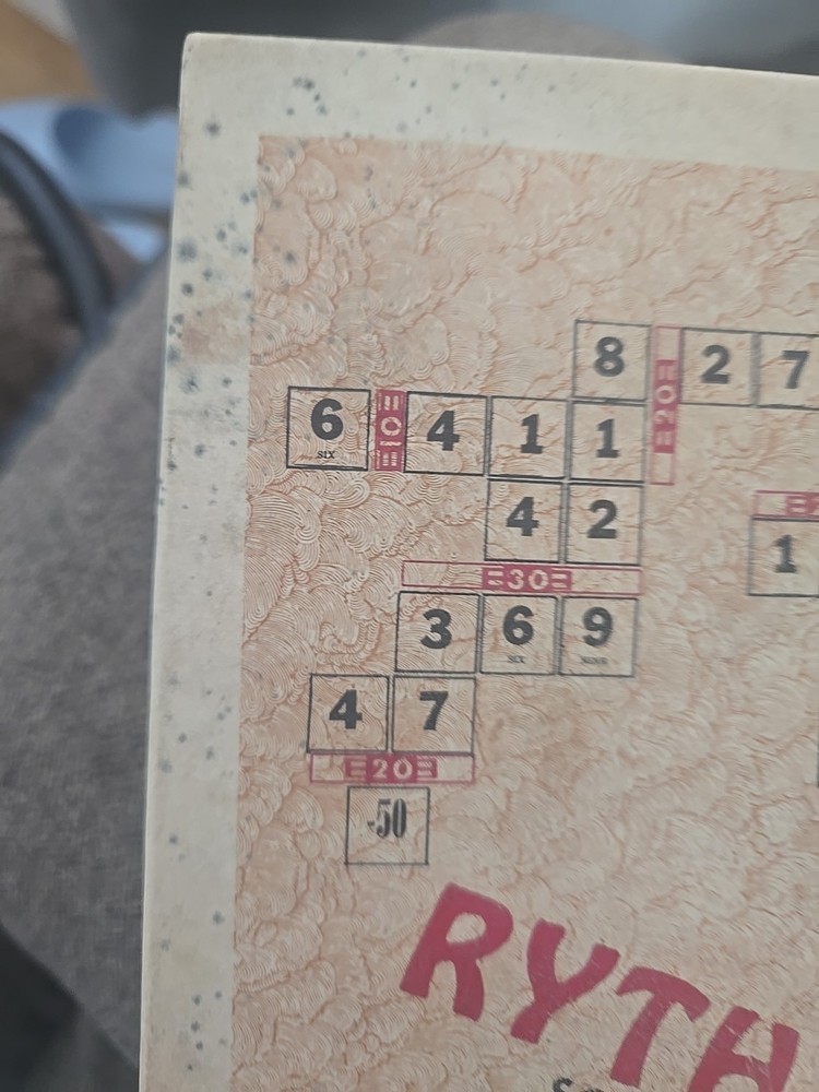 1959 RYTH' MATIK GAME SCRAMBLED NUMBERS