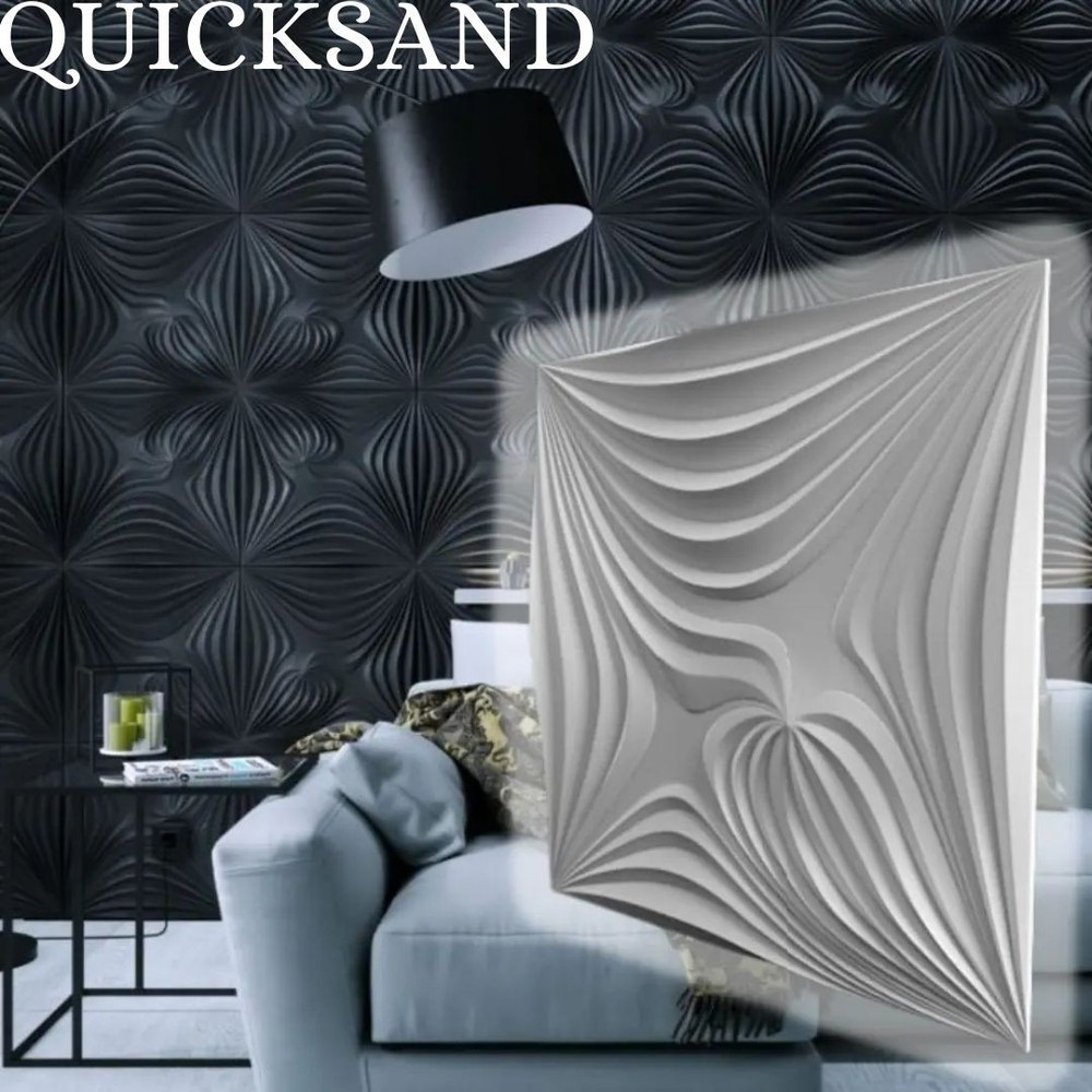Mold For 3D Panel QUICKSAND Molds Plaster Wall Art Decor ABS Plastic Form