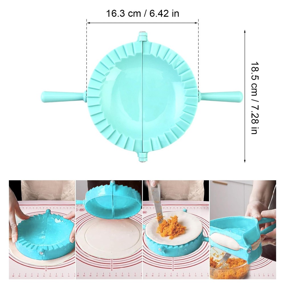 Dumpling Maker,Empanada Maker Press,Tortilla Folder,Tortilla 8 Inches, Mint