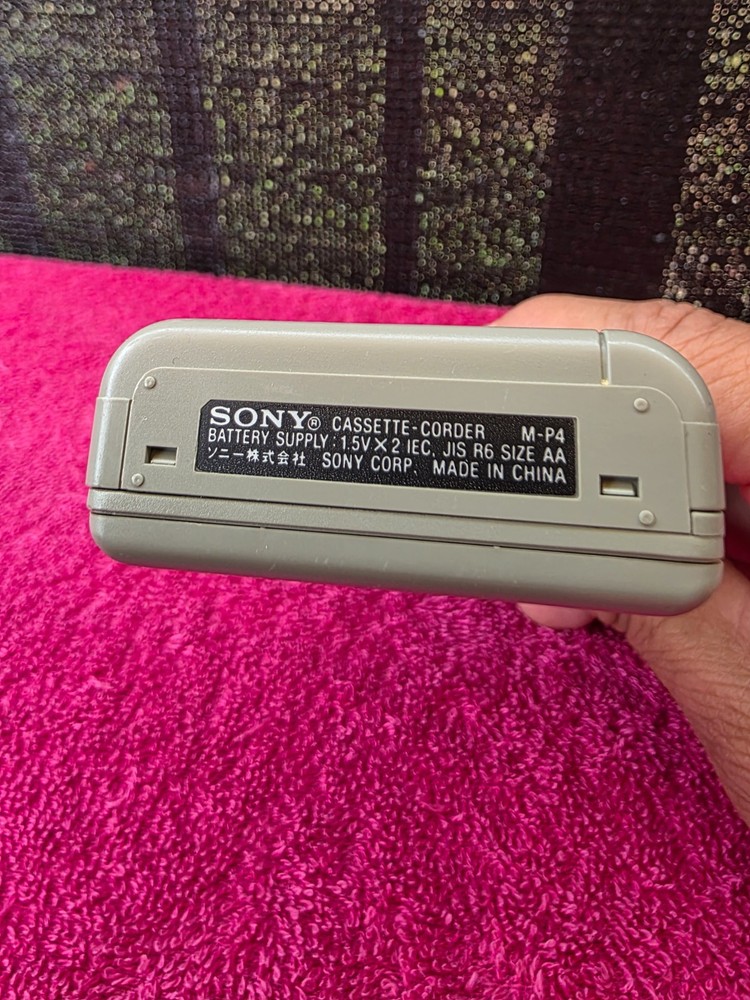 Sony M-P4 Microcassette Corder Portable Voice Recorder
