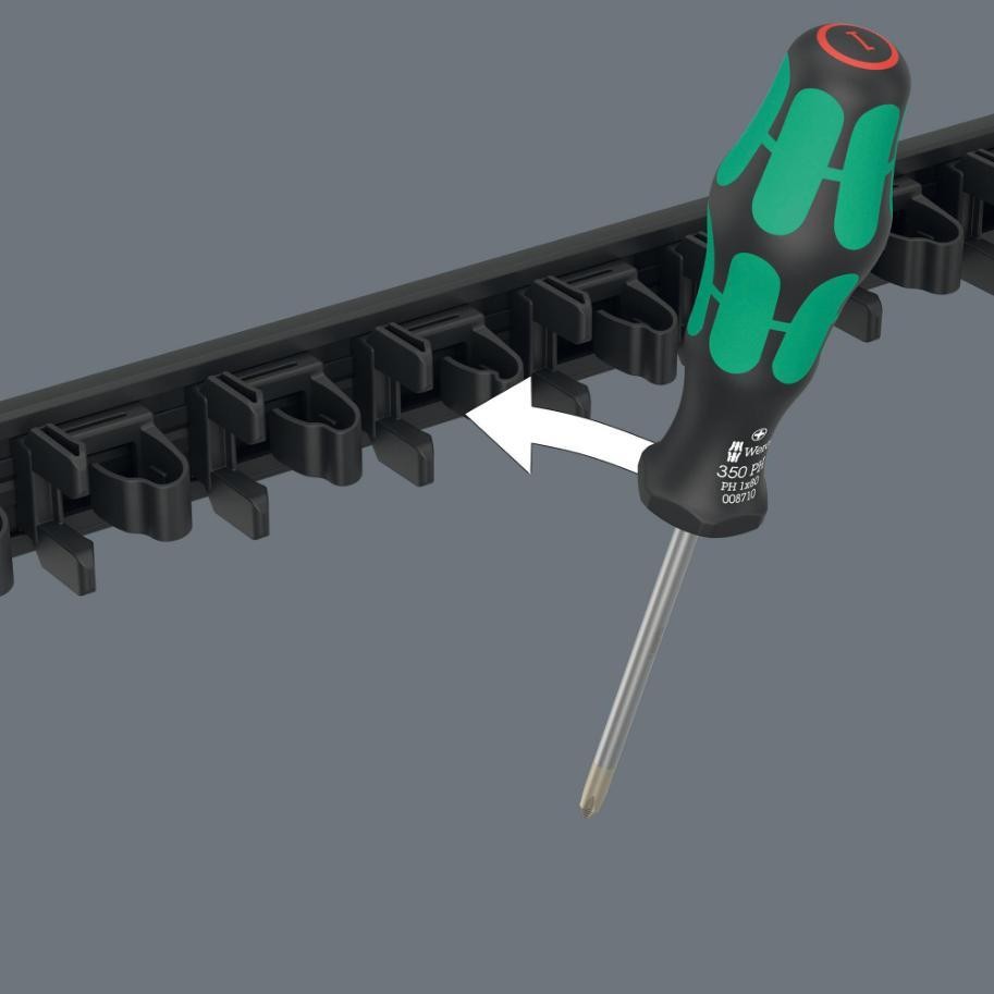 Kraftform Magnetic Screwdriver Storage Rail For 9 Screwdrivers Empty 9611 0