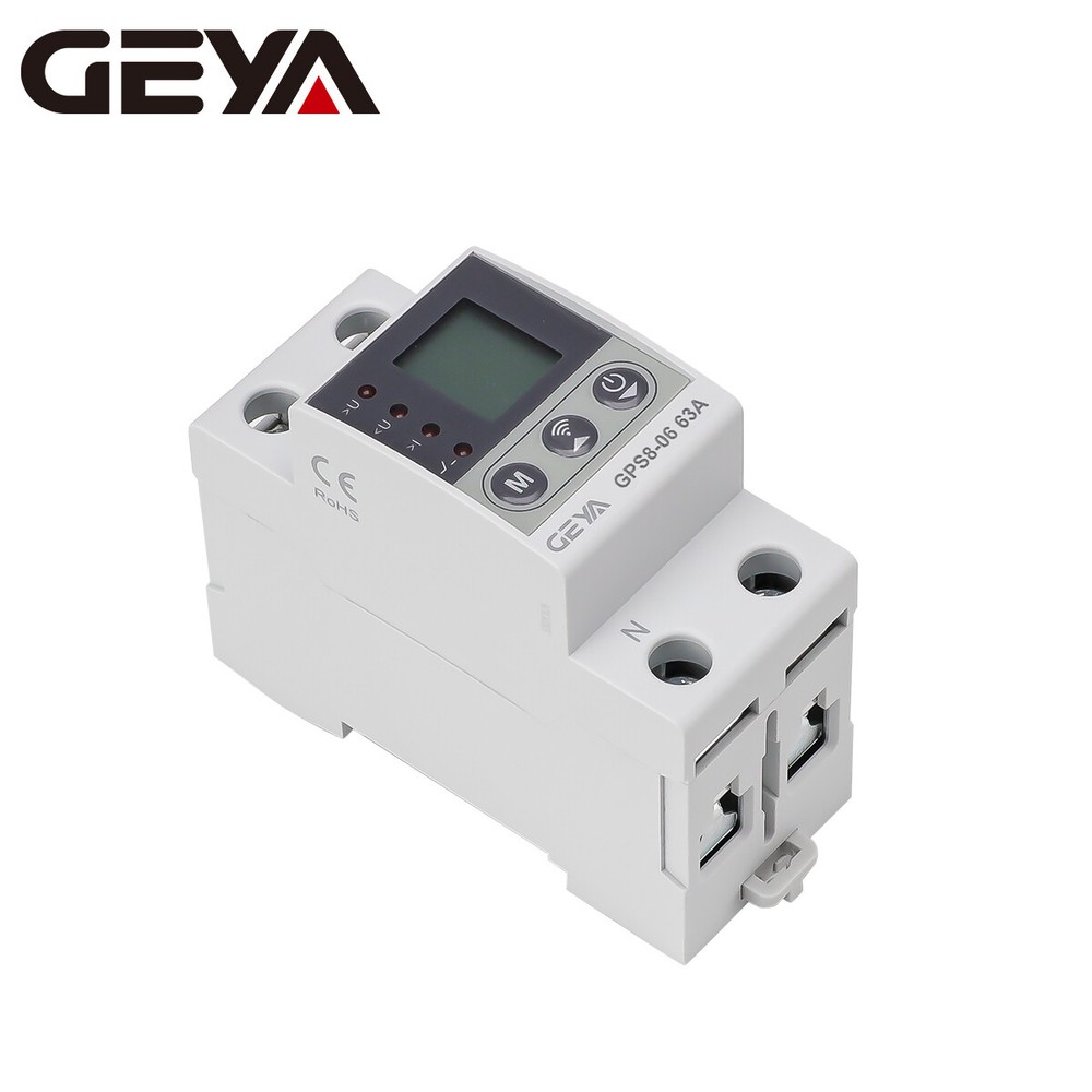 GEYA WIFI Control Over Current Protect Over&Under voltage Protector 32-80A 220V