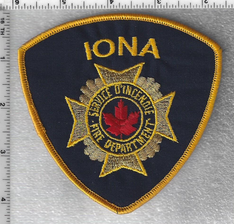 Iona Fire Department  (Nova Scotia, Canada)  Shoulder Patch