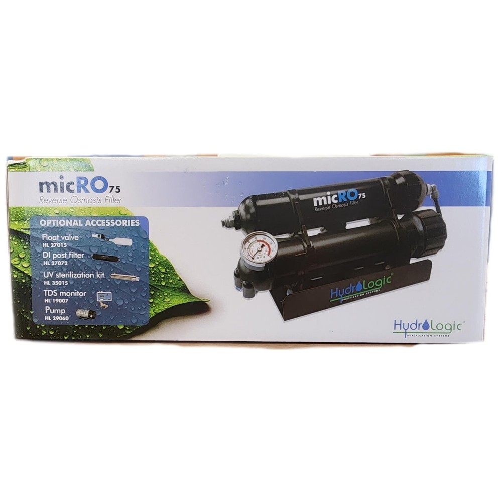 New Hydrologic MicRO 75 Reverse Osmosis Filter 75 GPD 98%+ PPM Reduction
