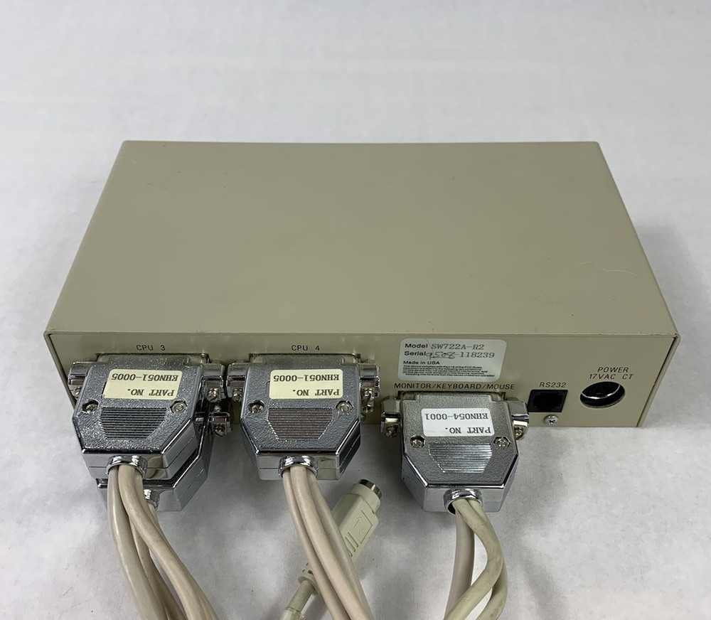 Black Box ServSwitch SW722A-R2 w/ Cords