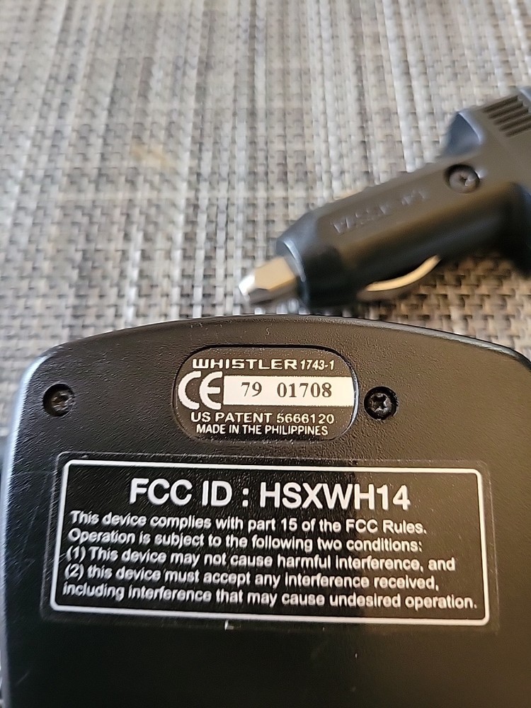 Whistler Model 1743 Laser Radar Detector