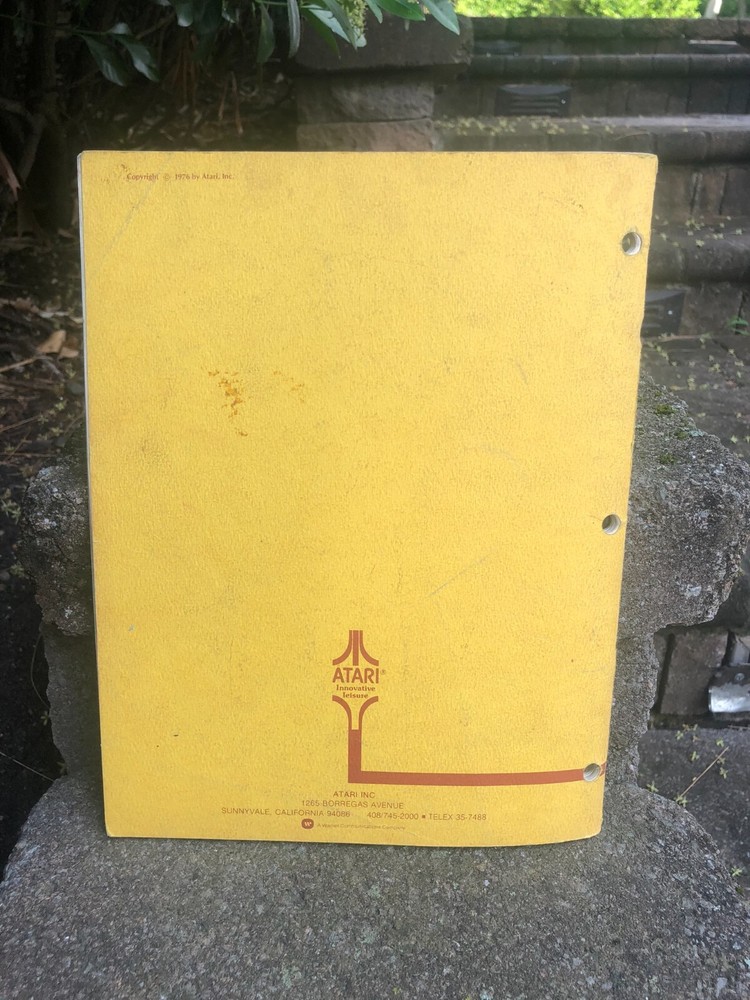 Breakout by Atari Video Arcade Operation, Maintenance and Service Manual