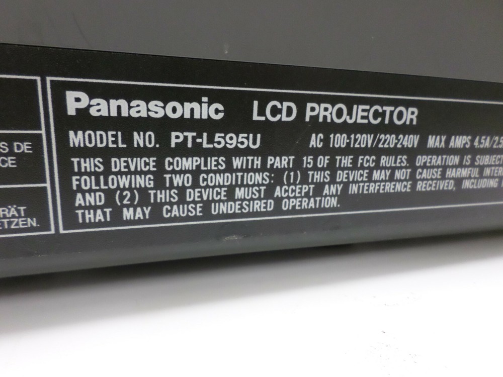 Panasonic PT-L595U LCD Projector - 1024x768 | Used
