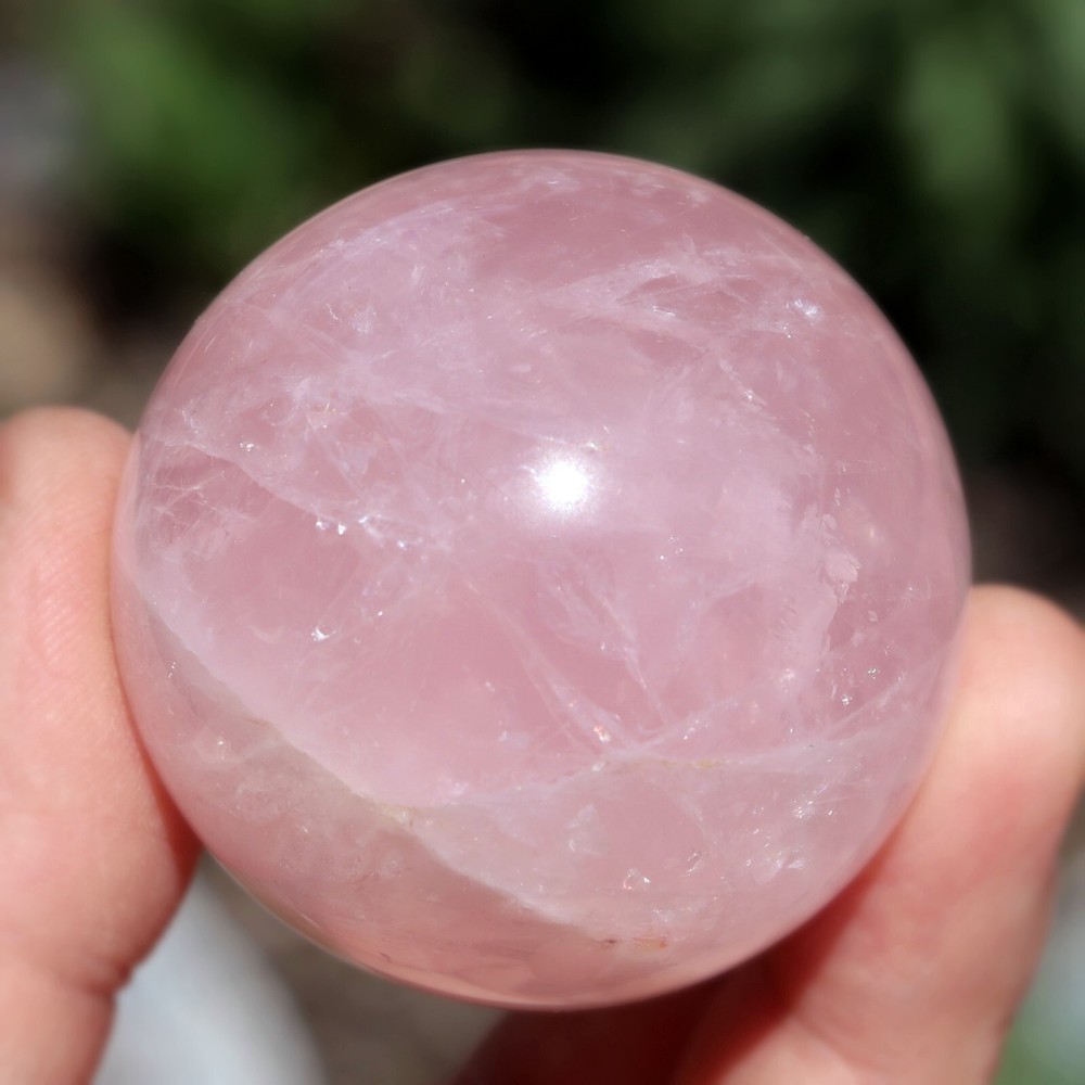 Rose Quartz Sphere, Approximately 41 mm (RQ86)