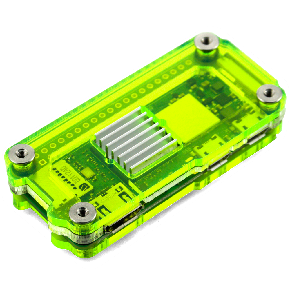 C4Labs Zebra Zero Heatsink Case for Raspberry Pi Zero 2 - Color & Size Options