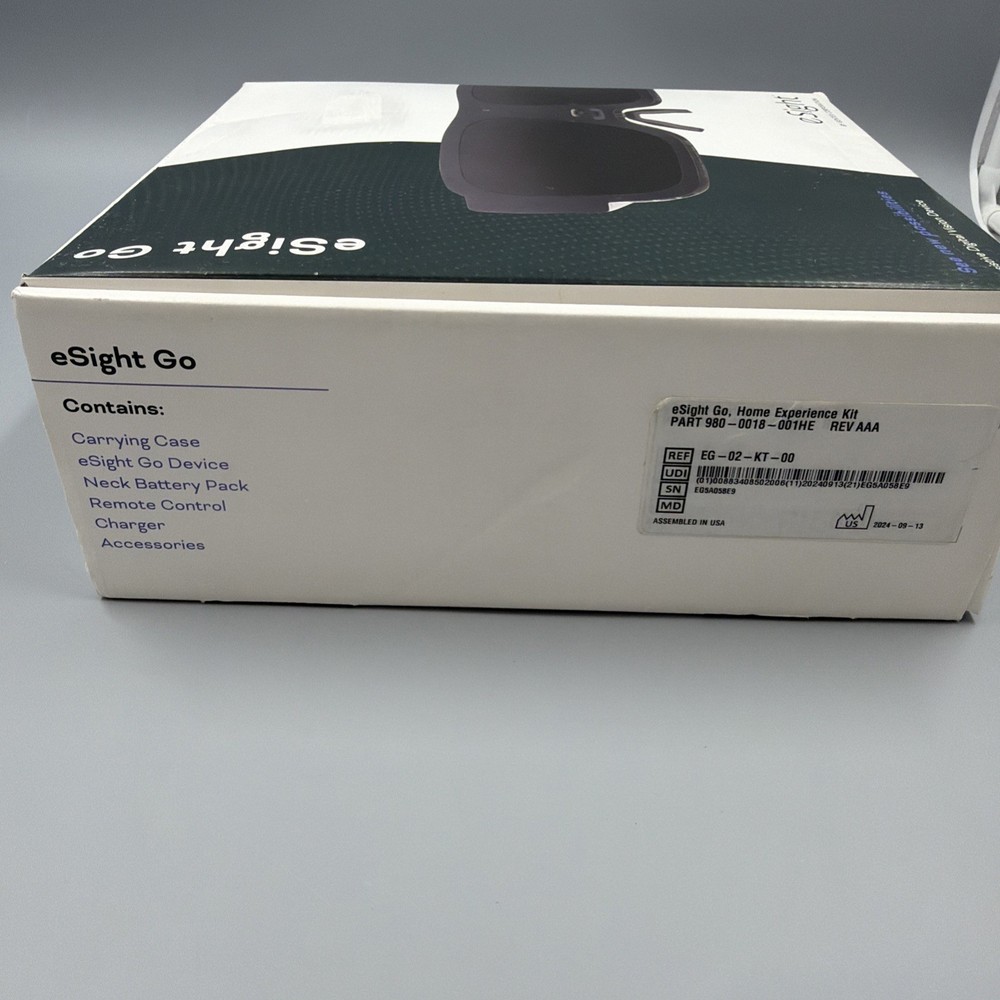 eSight Go - Assistive Digital Vision Devise Glasses -Used