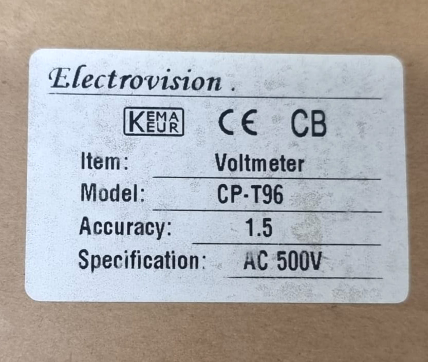 ELECTROVISION CP-T96 Voltmeter