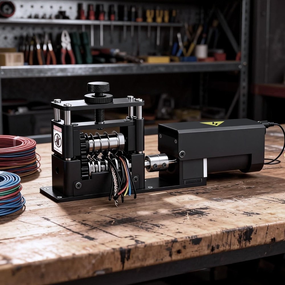 Electric Wire Stripper Machine with Enhanced Motor, High-Efficiency Cable Str...