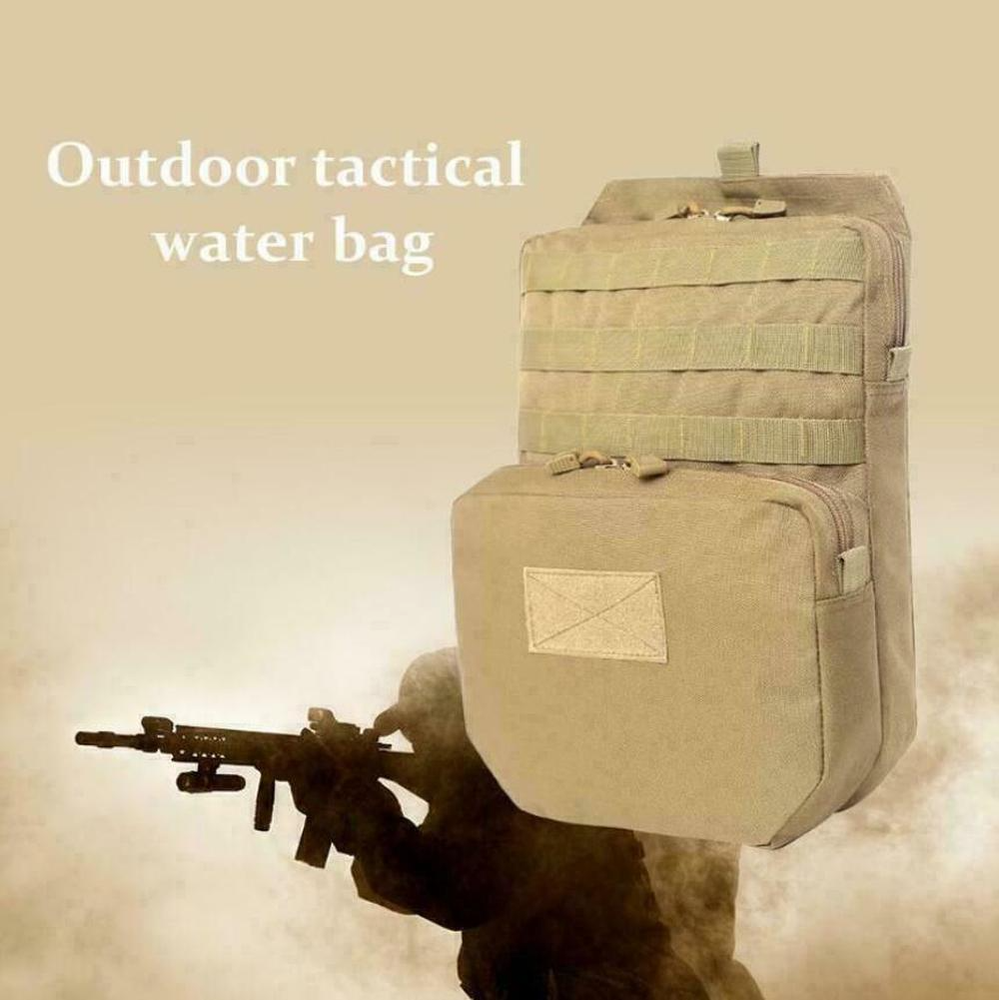 Tactical MOLLE Hydration Pack 3L Hydration Water Bladder Molle Vest Accessory US