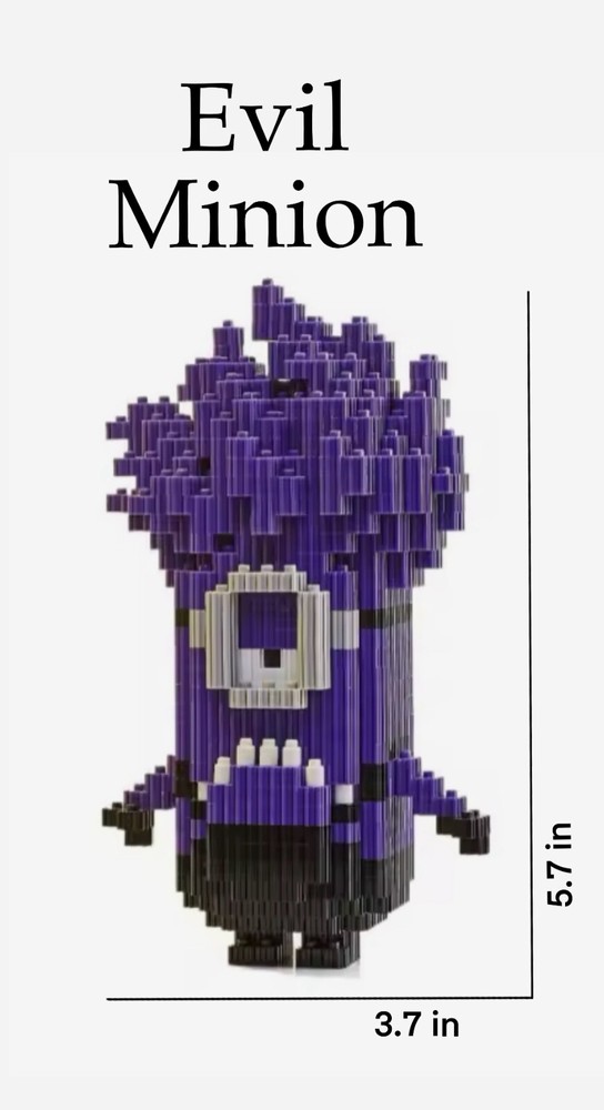 minions building block sets, age 14+