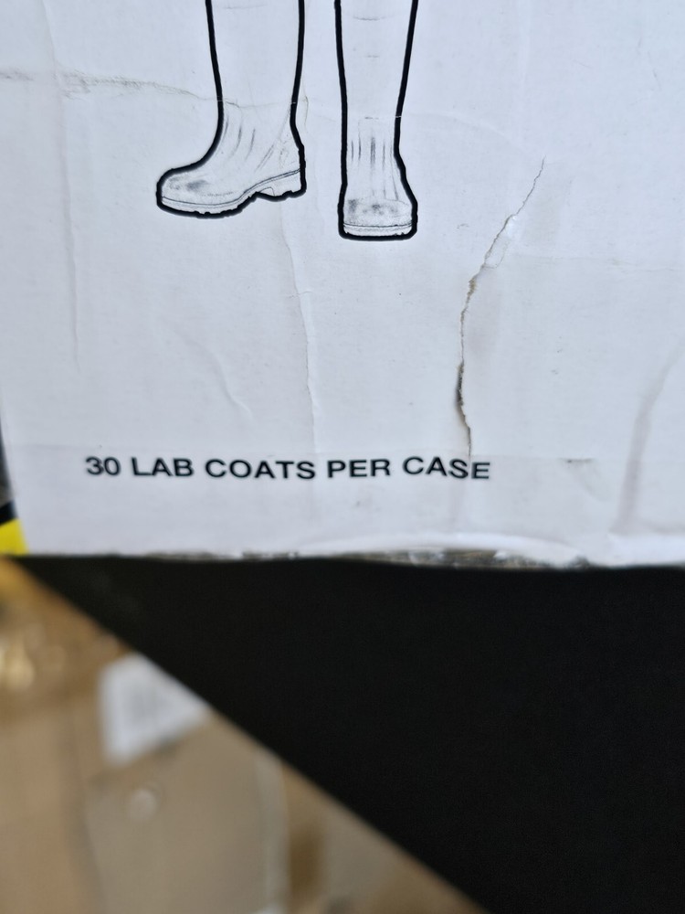 Polypro Lab Coat White 3XL 30 coats E542 0304