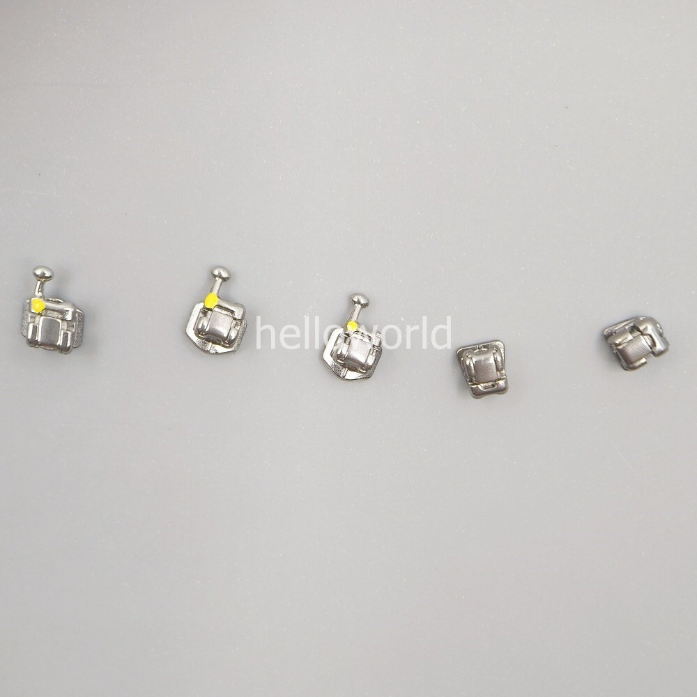 10 Packs Dental Passive Self Ligating Bracket Mini Roth.022 345 Hook Monoblock