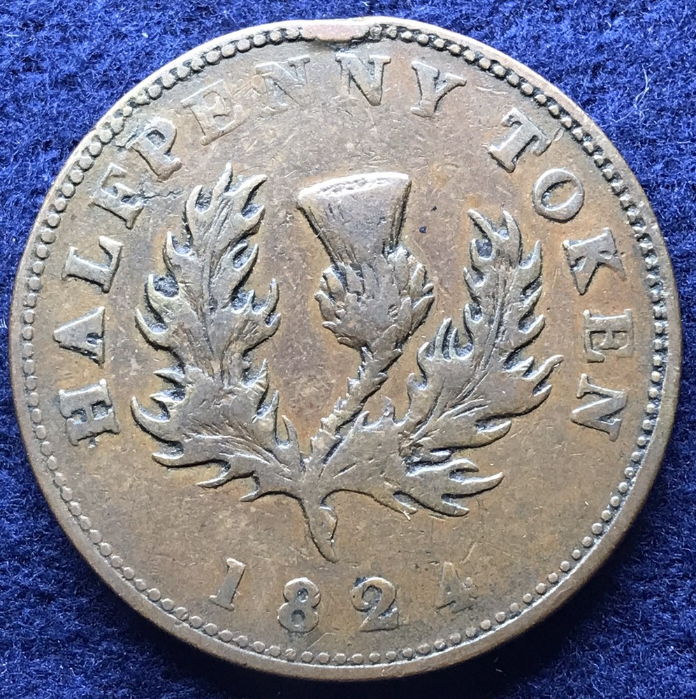 Nova Scotia: 1824 1/2 Penny NS-1C1