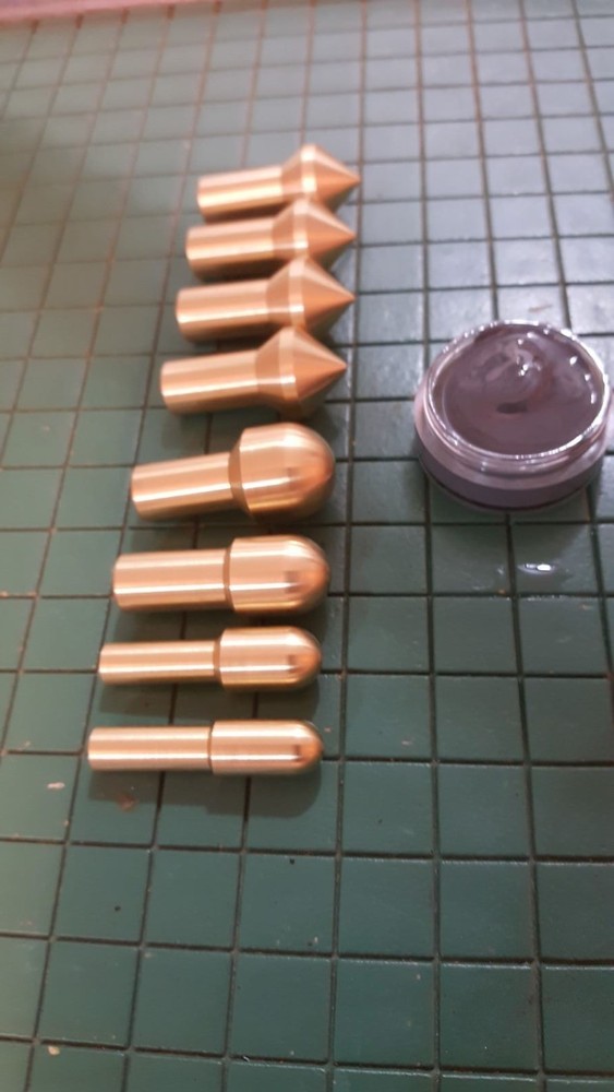 Gunsmith Tools 8 Brass Muzzle Laps-Rifle Or Pistol Crowning Kit - Lapping Crown