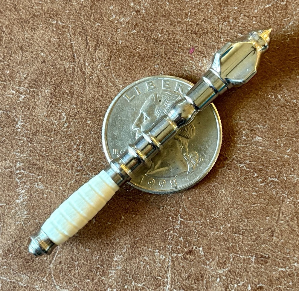 Custom Miniature Battle Mace, Bone Handle