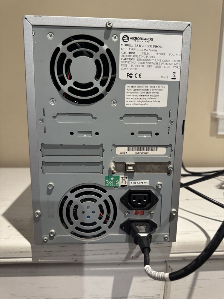 Microboards Technology QD-DVD-123 DVD Duplicator 1:3 Burner Disc Copier