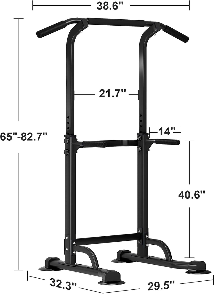 Power Tower Pull Up Bar Multi-Function Strength Training Fitness Workout Station