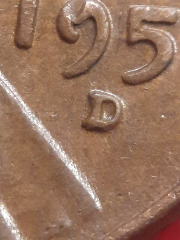 1957 D/D RPM Error Lincoln wheat cent#79