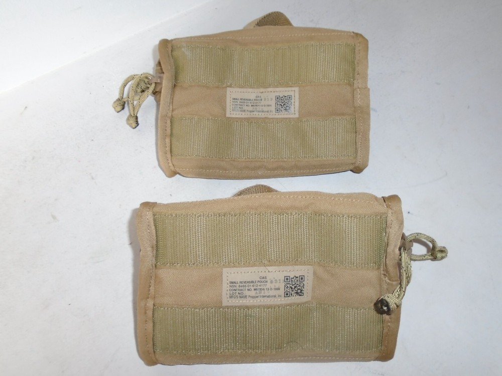 Propper USMC Coyote MOLLE Small Reversible Pouch Corpsman Assault System (2-PACK