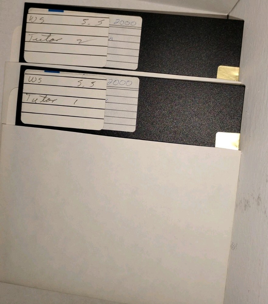 WS 5.5 & EASY Software/Programs – 5.25 Floppy Diskettes- Untested, Collector