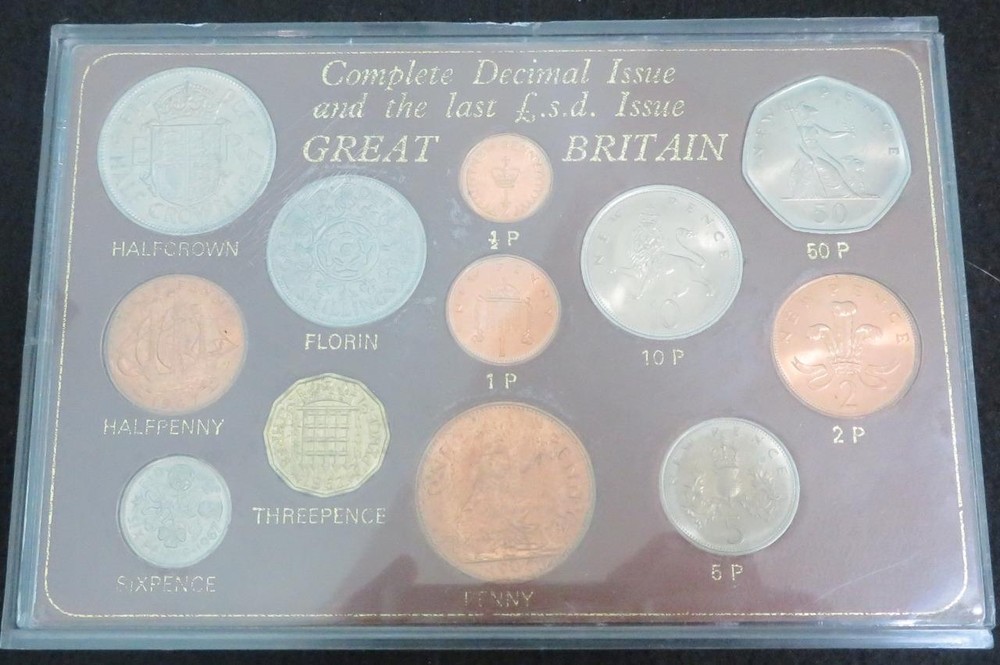 Complete Decimal Issue and last £.s.d. Issue *Great Britain*