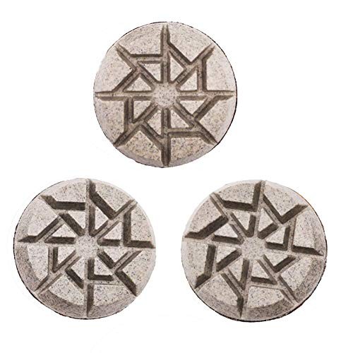 (3PACK) 80MM/3" Professional Floor Machine Diamond Floor Grit 50# x3pcs