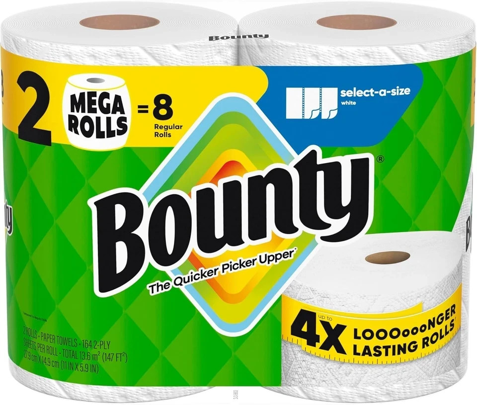 Bounty Select-A-Size Paper Towels, White,