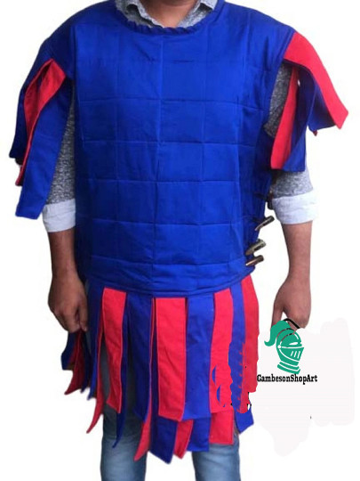 Thick Padded Medieval Subarmalis | Cotton Subarmail Armor Jacket | SCA & LARP