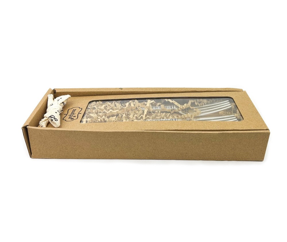 New in Box - Open Box - Mudpie Mr. & Mrs. Boxed Wedding Fork Set