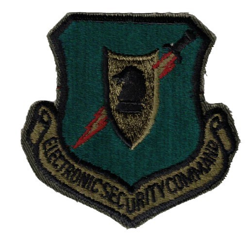 U.S. Air Force Electronic Security Command Sleeve Patch. Sew on
