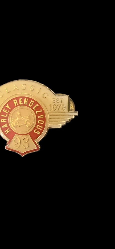 Harley Davidson Rendezvous Classic 1993 Biker Event Collectable Pin