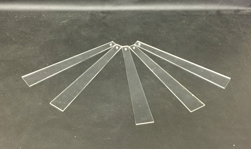 Five Clear Acrylic Earring Testers Jewellery Displays