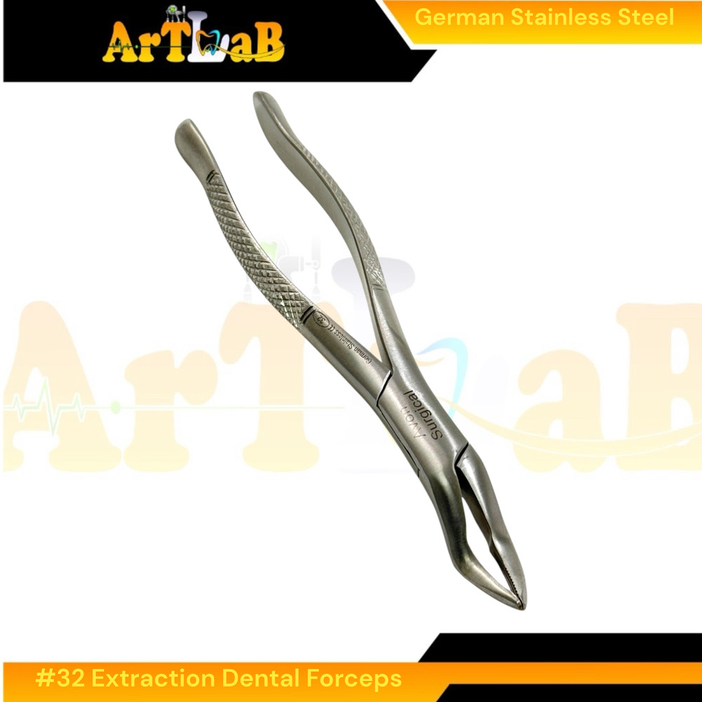 Universal Extracting Forceps Upper Teeth and Molars - German Stainless (1pc) #32