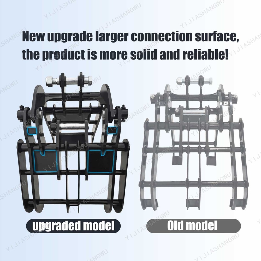 0.8 T-2 Tons Diggers Mini Excavator Attachment Grapple Wide Opening Grabber