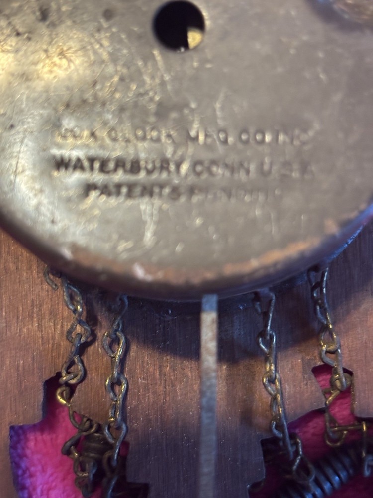 Vintage Waterbury Connecticut Mini Cuckoo Clock