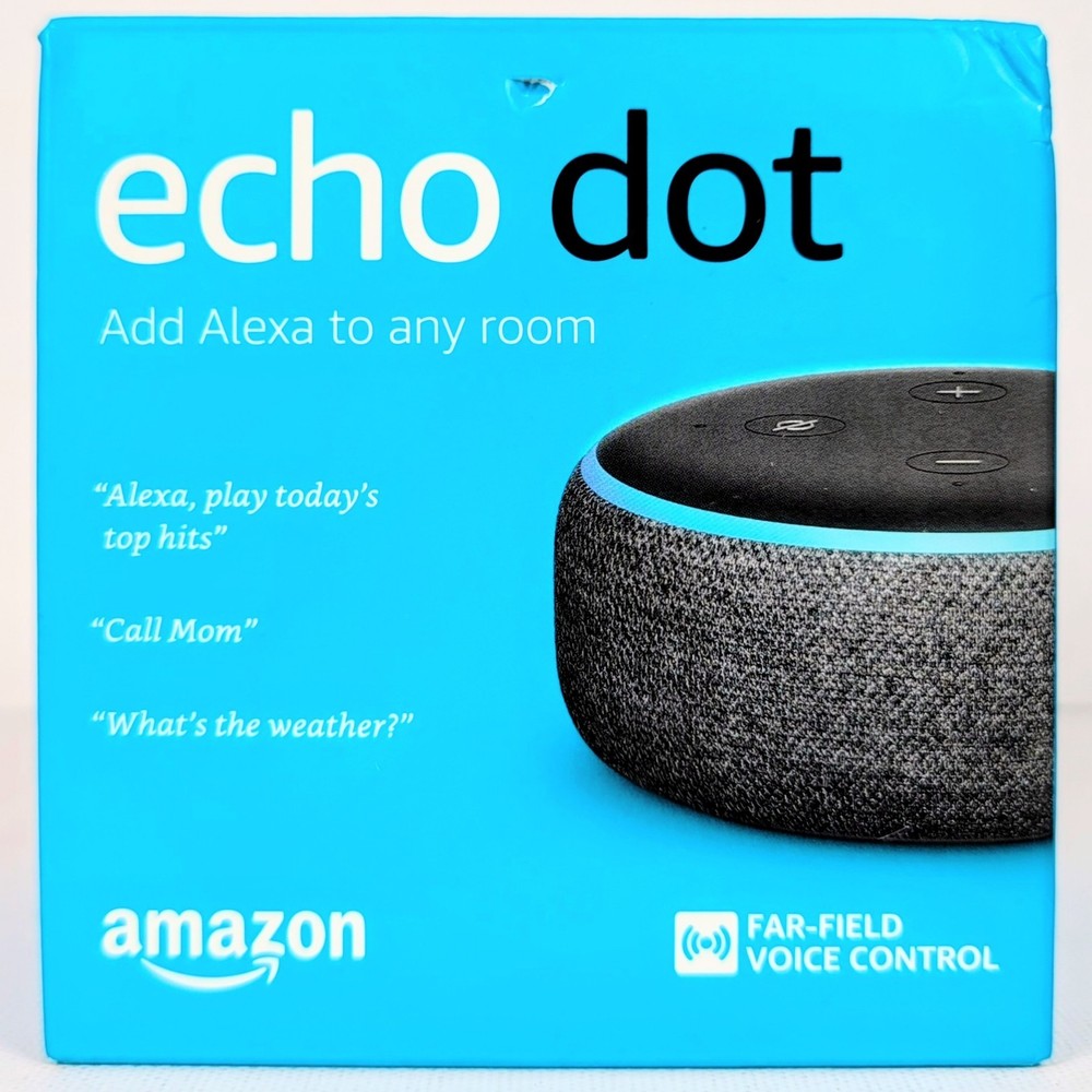 Amazon Echo Dot 3rd Gen Smart Speaker Alexa Black (OPEN BOX New) Complete