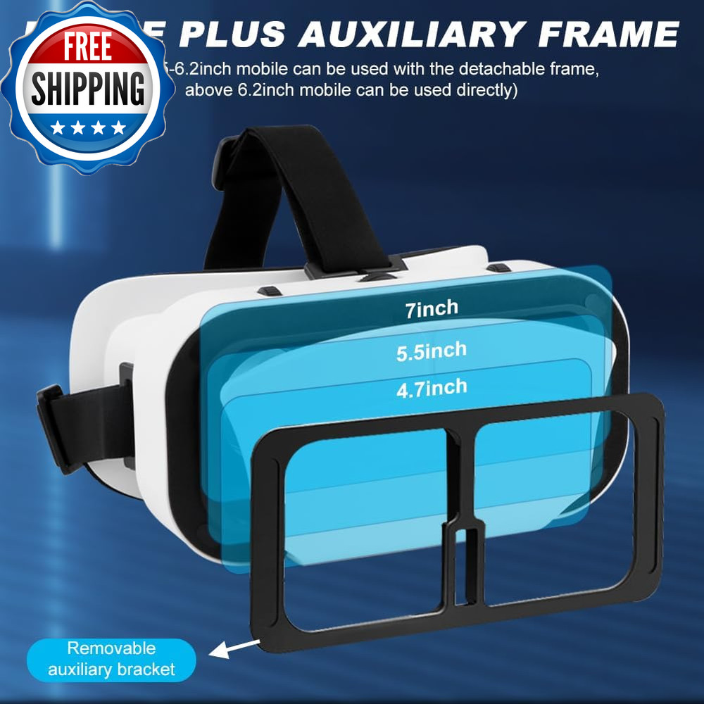 Virtual Reality Goggles, 3D VR Glasses Adjustable VR Virtual Reality Headset wit