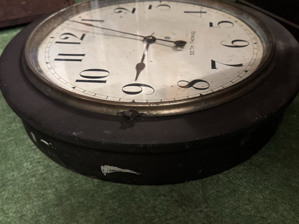 Large Antique Seth Thomas Office/Gallery Wall Clock