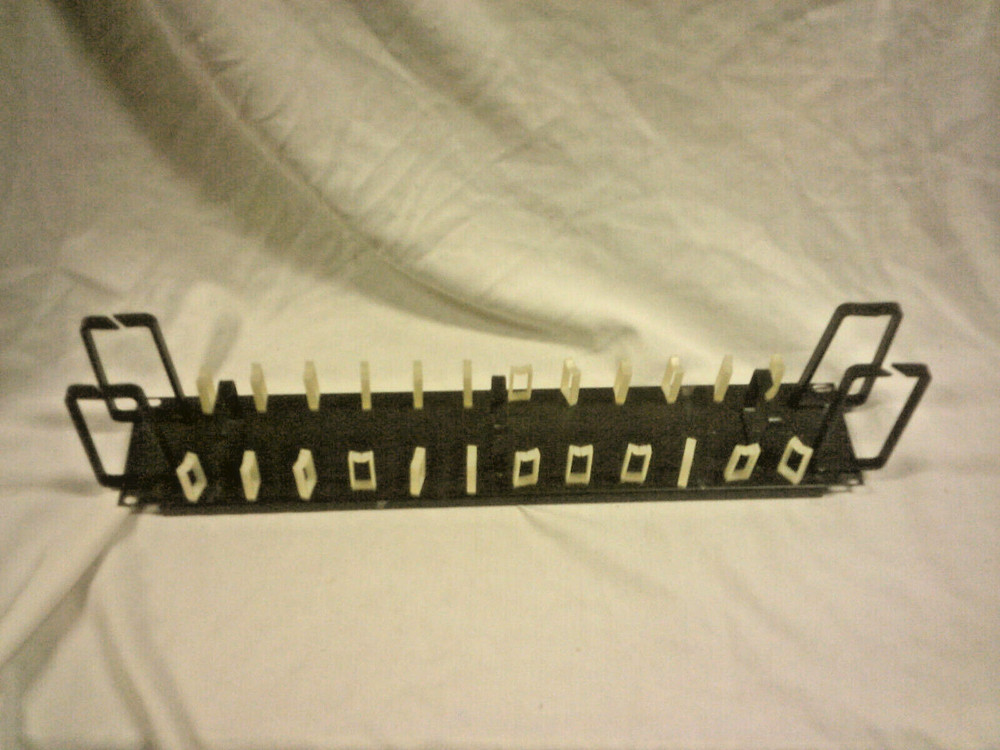 19 inch rack mounted cable management panel