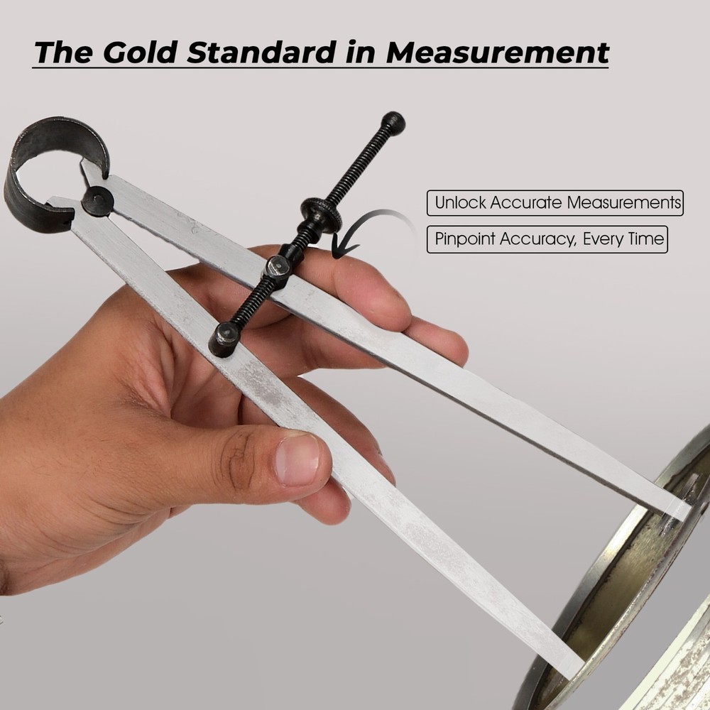10" Inside Caliper by General Tools – Flat Leg Design for High Precision